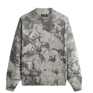 New Kith Marvel Clash of Super Heroes Crewneck Sweater, Size Medium
